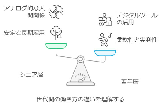 世代間の働き方の違いを理解する