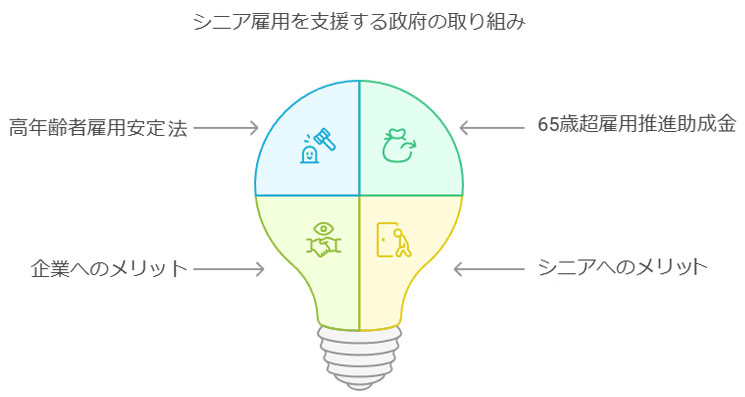シニア雇用の支援